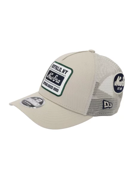 NEW ERA Kšiltovka světle béžová / černá bílá