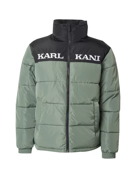 Karl Kani Zimní bunda mátová / černá bílá
