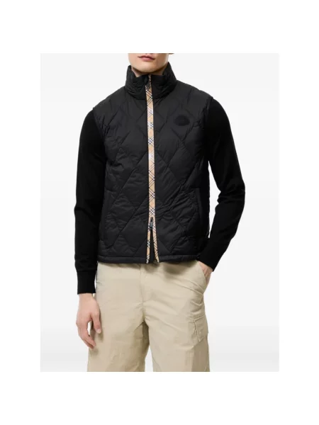 Kamizelka Burberry pikowana czarna