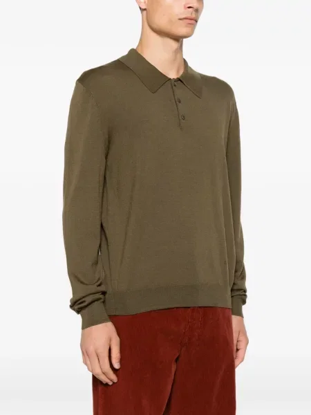 Lung tricou polo A.p.c. verde
