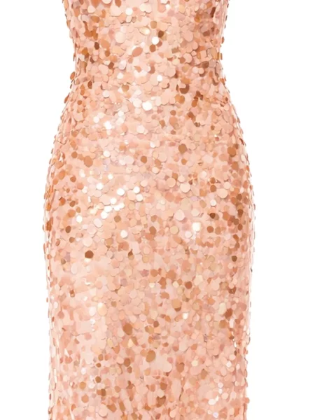 Maxi rochie maxi Loveshackfancy cu decolteu în V de costum roz