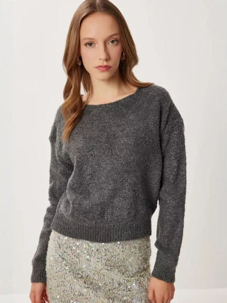 Happiness İstanbul Svetr Pullover antracitová