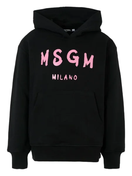 Bluza z kapturem dziecięca Msgm czarna