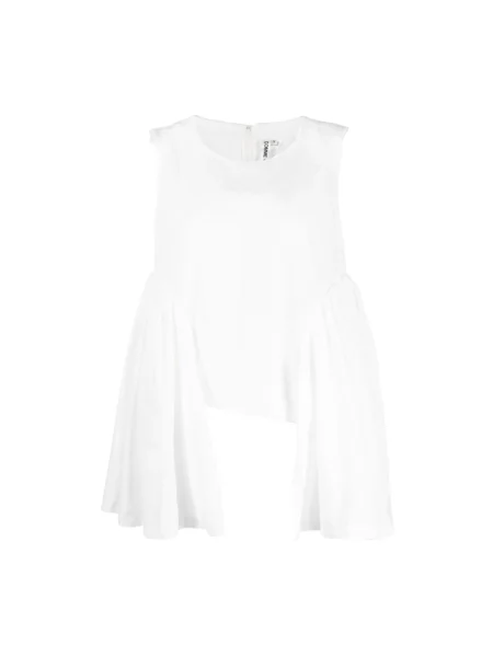 Udrapować podkoszulka Comme Des Garcons drapowana biała