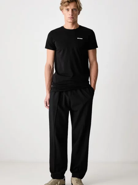 Palm Angels basic tričko dámske s elastanom čierna