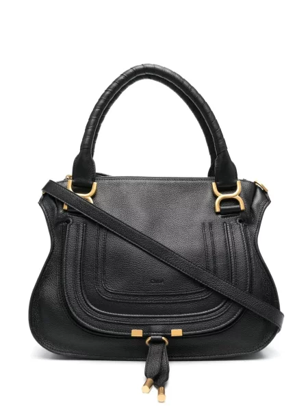 Geanta de piele Chloé Marcie din piele negru