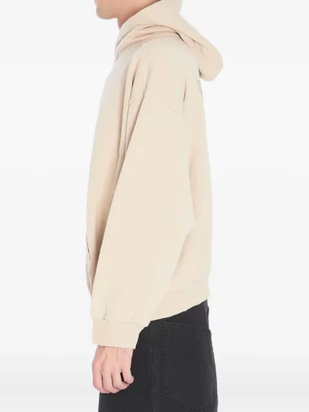 Флийс суичър с качулка Balenciaga бродиран