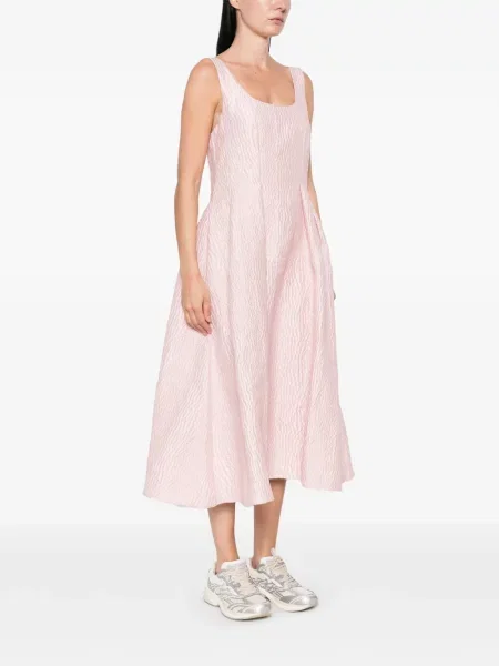 Rochie midi Marques'almeida fără mâneci roz