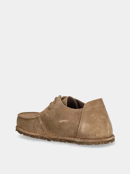 Замшевые туфли Birkenstock серые
