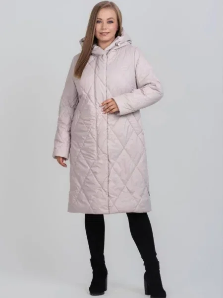 Пальто з утеплювачем UVENTUM пудра