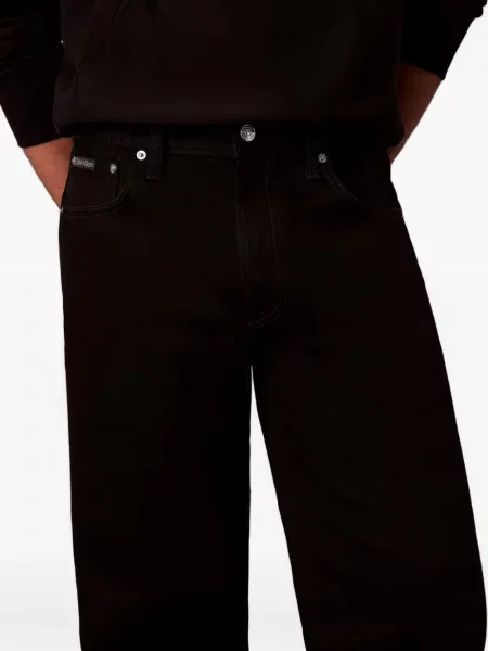 Blugi Calvin Klein cu picior lat negru