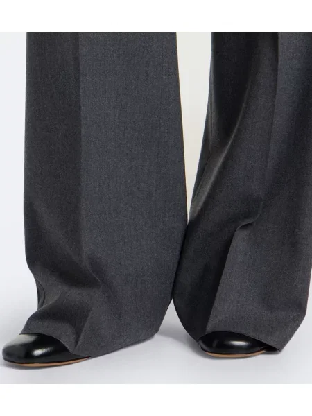 Pantaloni Max Mara de lână gri