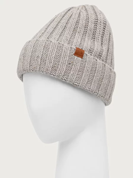 The North Face czapka beanie z wełny merino szara