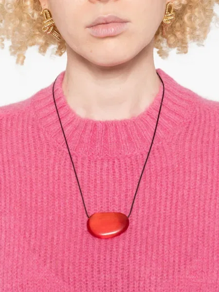 Pulover Twinset cu decolteu rotund roz