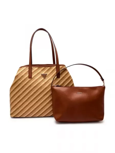 Guess Geantă shopper 2 în 1 VIKKY II bej