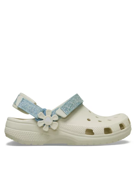 Šlepetės Crocs Clsc Dnm Flwr Adj BackstrapCgK pilka