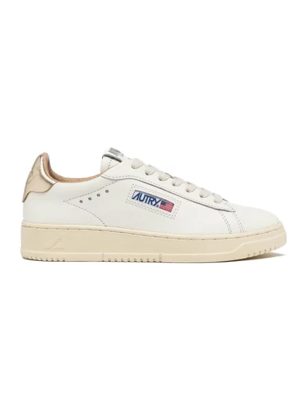 Sneakersy Autry skórzane żółte