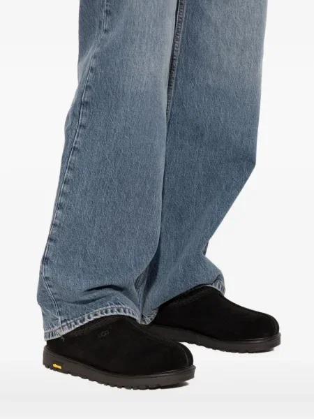 Papuci de casă Ugg din piele de căprioară negru