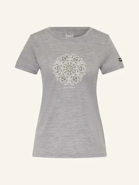Super.Natural T-Shirt Ornament grau szara
