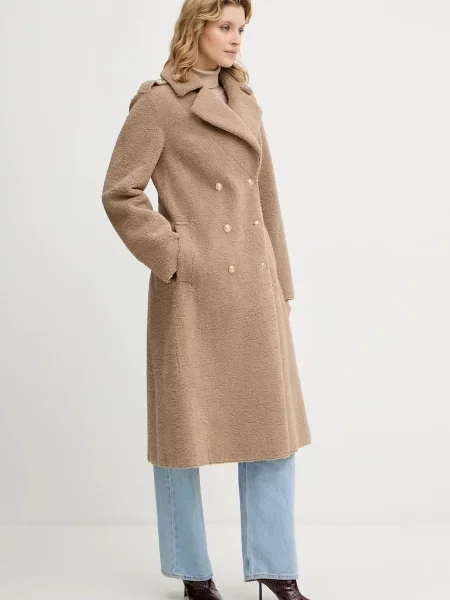 Пальто Guess LAILA бежевий