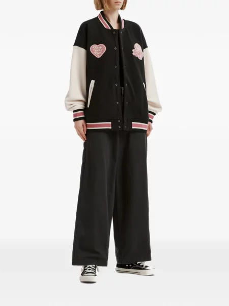 Geacă Fingercroxx din fleece negru