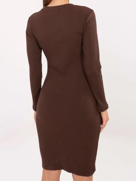Rochie Rue Paris de costum maro