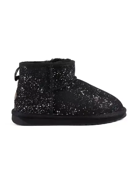 Emu Australia cizme de zăpadă din piele întoarsă Stinger Micro Milkyway maro negru