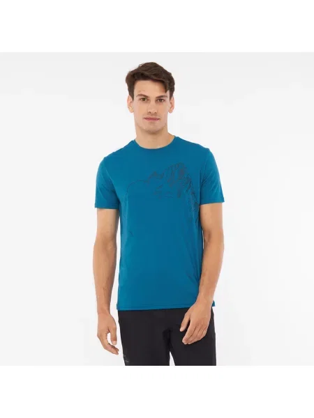 Viking T-shirt Morain Bamboo Man M niebieski
