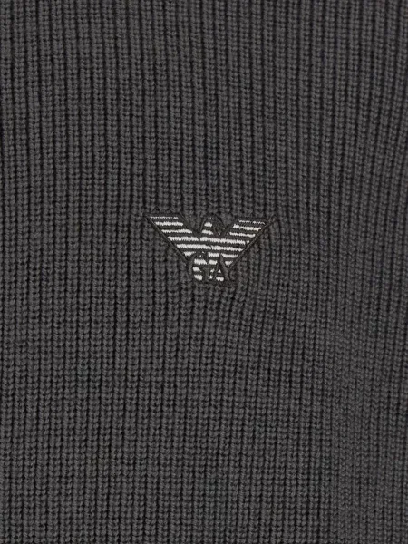 Ζακέτα Emporio Armani με κέντημα γκρι