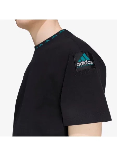 Tričko Adidas Originals s autogramom čierna