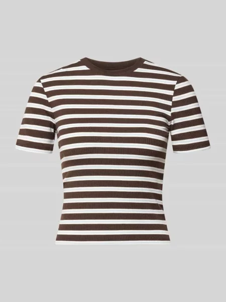 T-shirt o kroju slim fit z dodatkiem model JUNE' Only