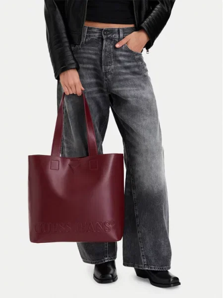 Guess Jeans Torebka Bordowy