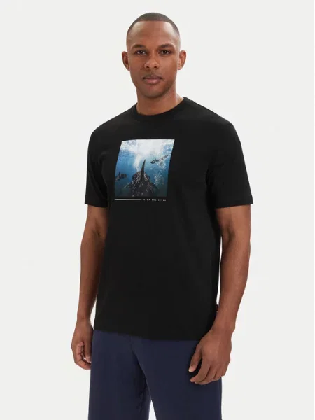 BOSS Tricou Creature negru