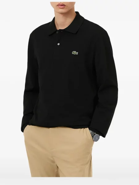 Polo marškinėliai Lacoste juoda