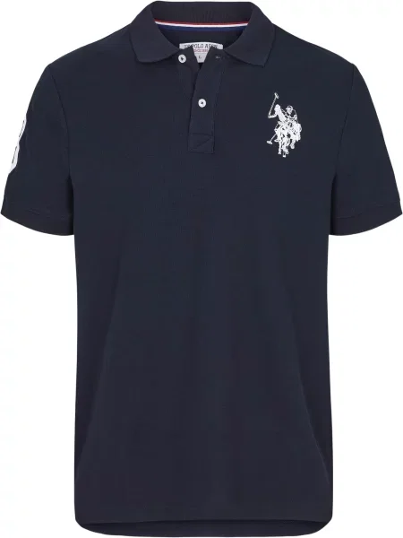 U.S. POLO ASSN. Tricou UMALFREDO albastru închis alb