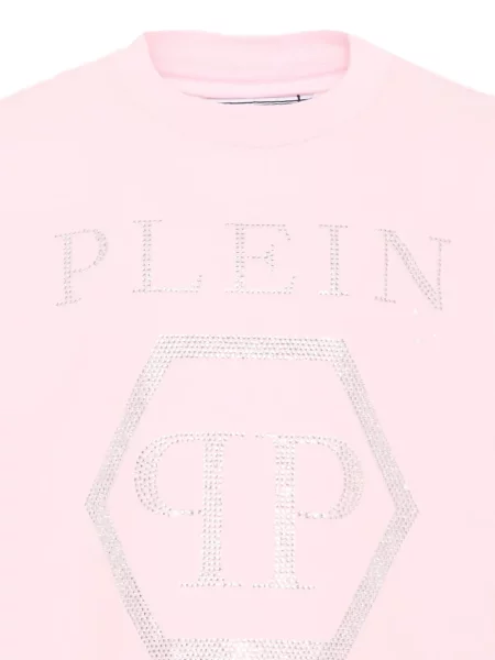 Koszulka dziecięca Philipp Plein różowa