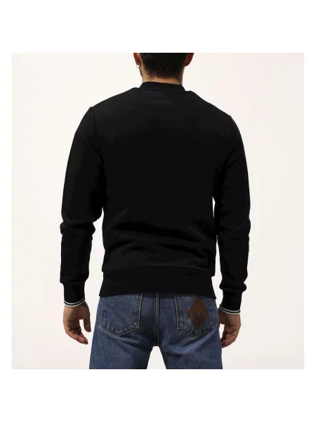 Mikina FRED PERRY Crew Neck Sweatshirt Black L černá