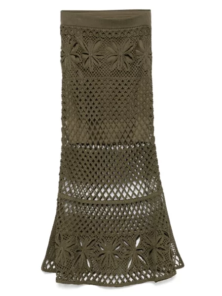 Fustă midi Pinko până la genunchi verde