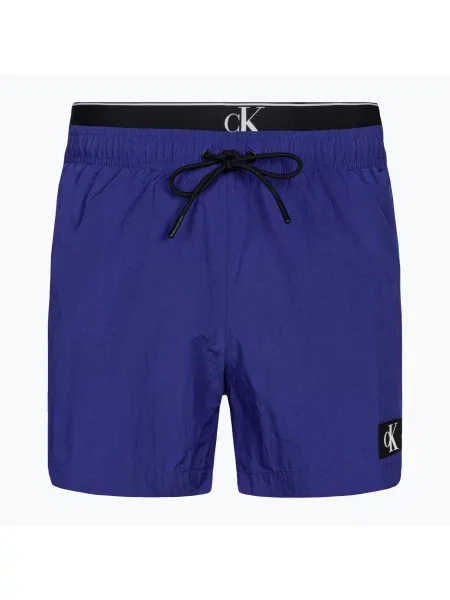 Plavecké šortky Calvin Klein Medium Double WB midnight lagoon