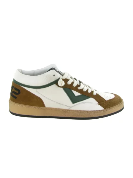 Sneakersy 4b12 skórzane białe