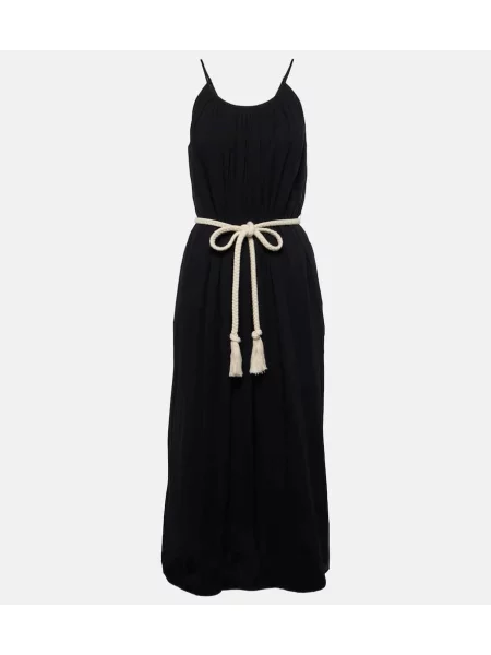 Zamatové oblekové maxi šaty Velvet čierna