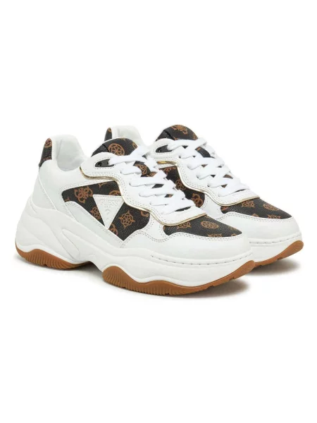 Sneakerși Guess alb