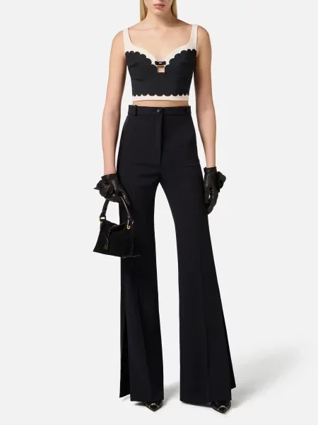 Топ Elisabetta Franchi черный