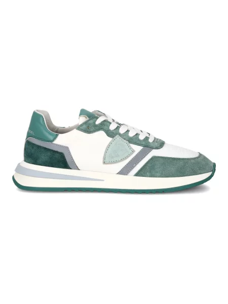 Buty do biegania Philippe Model zamszowe do biegania zielone