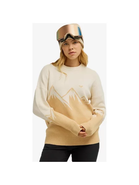 Koszulka Roxy Cozy Sound kremowy żółty XS biały