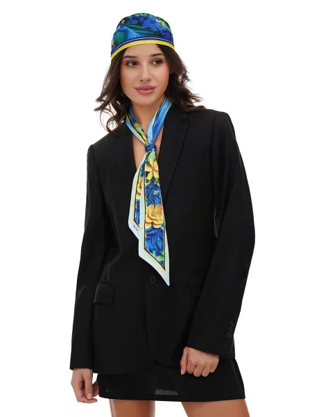 MyScarf Basic Краватка Унісекс Синьо-жовтий Шовк жовта