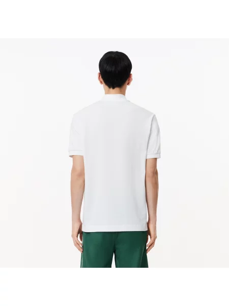 Lacoste Polo Classic Fit Z Bawełny Organicznej biały