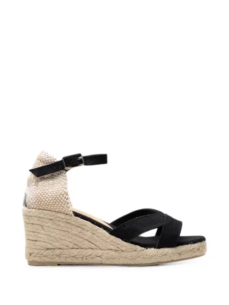 Espadrile Castaner cu pană negru