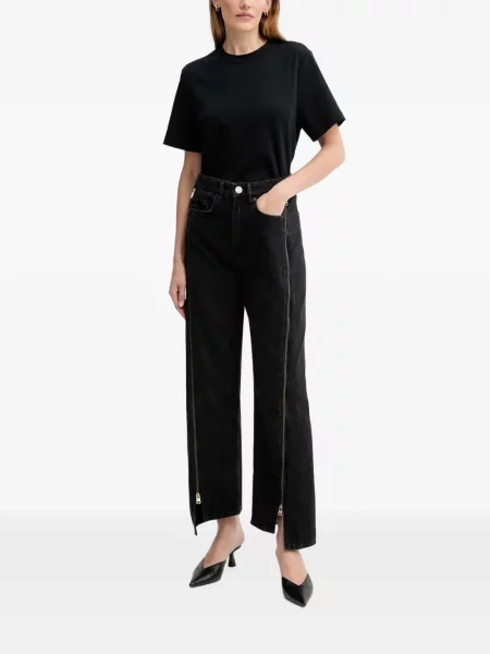 Тениска Allsaints с автограф черно