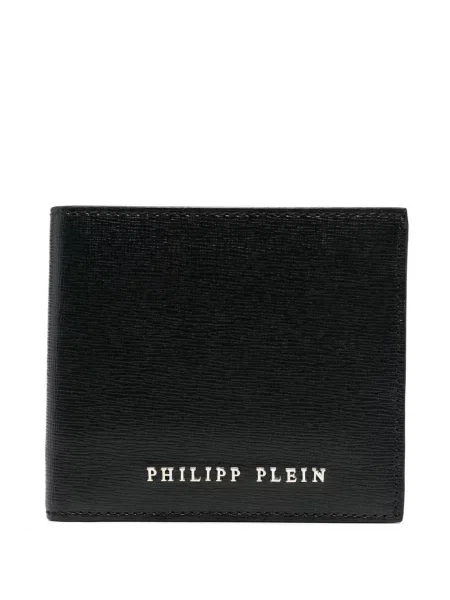Portfel Philipp Plein skórzany czarny